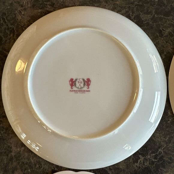 Set Of 4 Mismatched Salad Cake Dessert Plates Florals Wedding Shower Parties - Picture 7 of 10